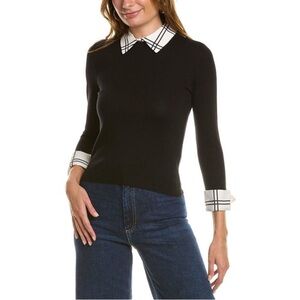 alice + olivia Porla Mock Neck Sweater Size M